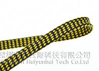 Câble protégeant l'halogène gainant tressé par coton librement pour l'audio de peau de serpent
