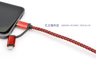 Matériel tressé expansible de coton de la douille de protection de câble pp pour le téléphone portable