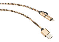 Le coton de câble de HDMI a tressé gainer pour la protection/embellissement de connecteur d'USB
