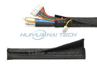 Résistance à l'abrasion électrique de couleur de noir de manchon de câble de Velcro d'isolation