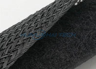 Résistance à l'abrasion électrique de couleur de noir de manchon de câble de Velcro d'isolation
