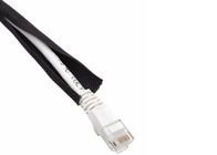 Individu chaud de coupe enveloppant le polyester gainant tressé fendu pour des câbles d'A/V HDMI