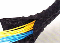 Enveloppe de câble tressée par Velcro auto-adhésif, douille de Velcro pour des câbles et fils