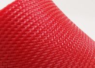 Le Velcro plat à une seule couche d'ANIMAL FAMILIER de bande tressé la douille de fil rouge avec la tirette
