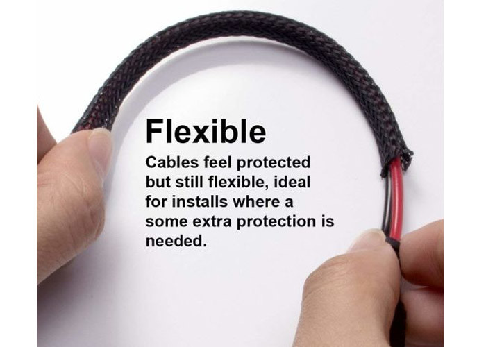 La douille de fil tressé de protection de harnais de câble de tuyau, choient l'approbation gainante tressée d'UL