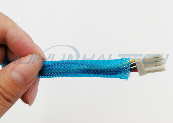 Gainer tressé expansible d'ANIMAL FAMILIER bleu de couleur pour la gestion de harnais de câble de PC