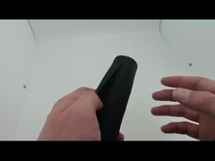 Manchon tressé en PET noir à fermeture automatique