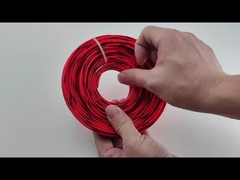 Rétractable à la flamme en PET expandable à manches tressées à haute densité