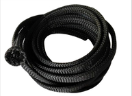 couleur noire tressée extensible de douille d'ANIMAL FAMILIER de protection de câble de 6mm ignifuge