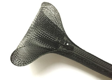 acheter Résistance à l'abrasion élevée tressée par manchon de câble noir d'enveloppe de tirette de couleur fabrication en ligne