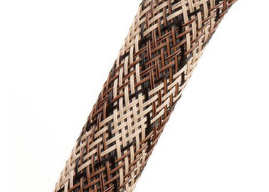 acheter Enveloppe tressée par manchon de câble à hautes températures de tirette pour le capot de fils réglable de corde fabrication en ligne