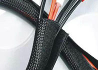 Enveloppe fendue de câble de Velcro de multifilament, enveloppe de fil de Velcro pour le cordon de secteur d'ordinateur