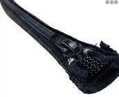 Enveloppe tressée par manchon de câble noir flexible de tirette pour la protection de fil