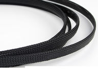 Le fil tressé flexible expansible couvre les manchons de câbles résistants au feu de monofil de polyester
