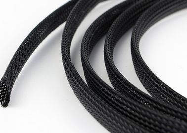 acheter Noir gainant tressé expansible résistant à l'usure pour la protection supplémentaire de câble fabrication en ligne