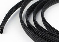 Noir gainant tressé expansible résistant à l'usure pour la protection supplémentaire de câble