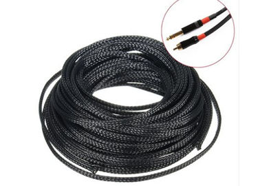 acheter L'ANIMAL FAMILIER noir a tressé la gaine de câble, taille adaptée aux besoins du client par tube de protection de fil électrique fabrication en ligne