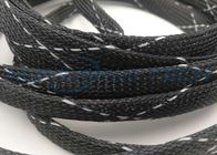 Gainer tressé par gestion mélangée noire blanche de câble pour le harnais de câble flexible