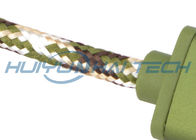 Colorez la coutume résistante à l'usure douce gainante tressée par coton mélangé pour le harnais de câble