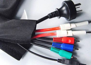 acheter Flexible ignifuge matériel de Velcro d'ANIMAL FAMILIER noir de manchon de câble pour le harnais de câble fabrication en ligne