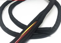 Douille fendue de métier à tisser tressée par polyester, individu flexible de câble enveloppant la coutume gainante