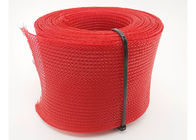 Le Velcro plat à une seule couche d'ANIMAL FAMILIER de bande tressé la douille de fil rouge avec la tirette