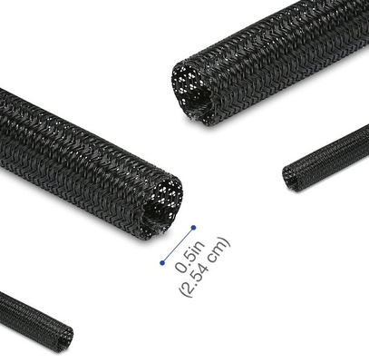 acheter L'individu ignifuge de 6mm enveloppant la fente a tressé le manchon de câble tressé fendu gainant fabrication en ligne