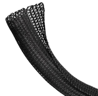 acheter L'enveloppe à fermeture automatique noire de fil tressé de PA6 PA66 PPS CHOIENT gainer fabrication en ligne