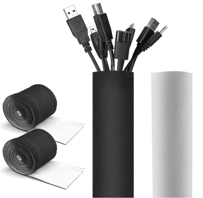 acheter Velcro de rond de Huiyunhai vers le haut de douille Cuttable de gestion de fil d'enveloppe de câble du néoprène fabrication en ligne