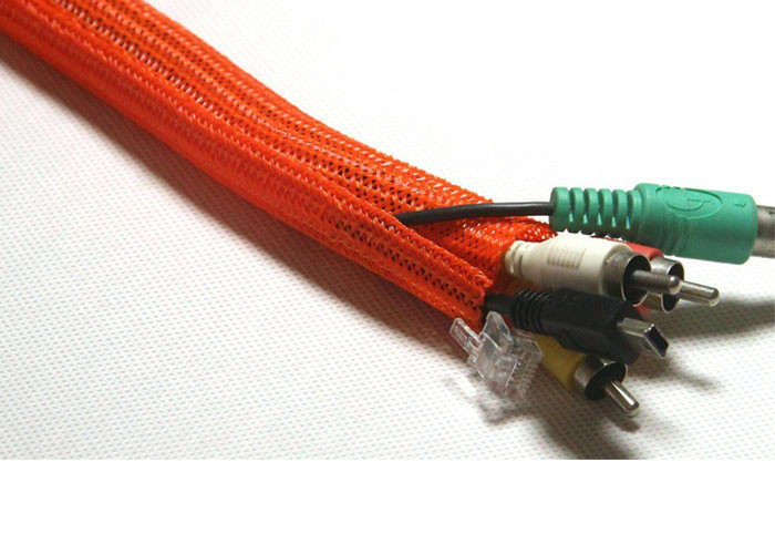 Individu de monofilament enveloppant l'impression adaptée aux besoins du client gainante tressée fendue pour la gestion de câble 