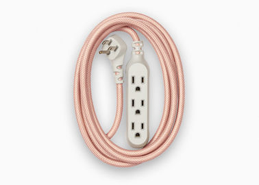 Couleur multi gainante tressée par coton flexible coloré de résistance à l'abrasion