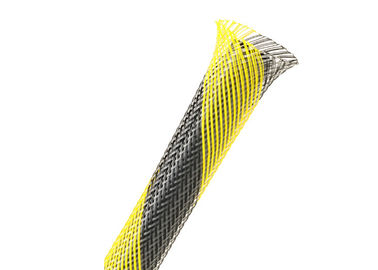 gainer tressé par Flexo de noir de longueur de 30ft, gainer ignifuge coloré de fil