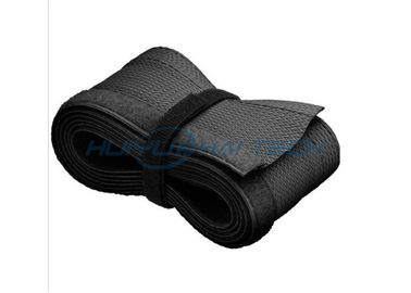 Enveloppe fendue de câble de Velcro de multifilament, enveloppe de fil de Velcro pour le cordon de secteur d'ordinateur