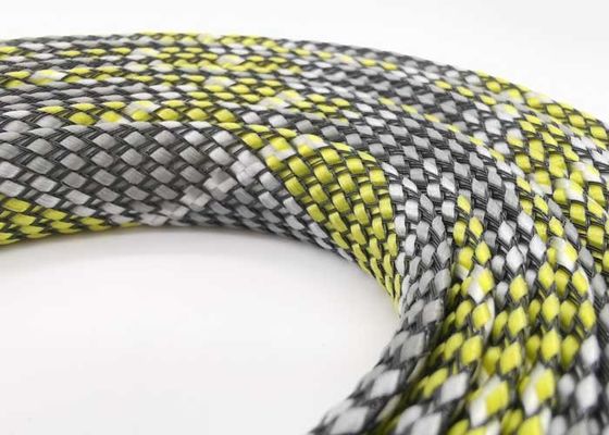 L'ANIMAL FAMILIER pp bavardent la couleur noire jaune gainante tressée électrique du câblage 80mm